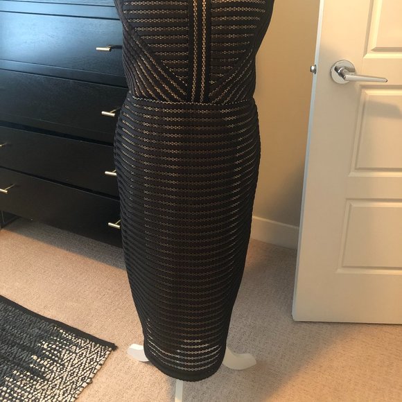 Amazing Black and Nude Dress- So Unique!! NWT - Picture 3 of 10